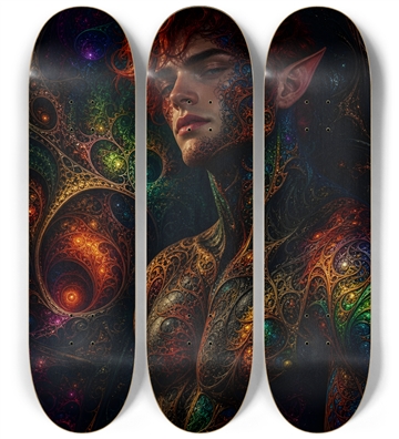 Psychedelic Fractal Redhead Elf #16