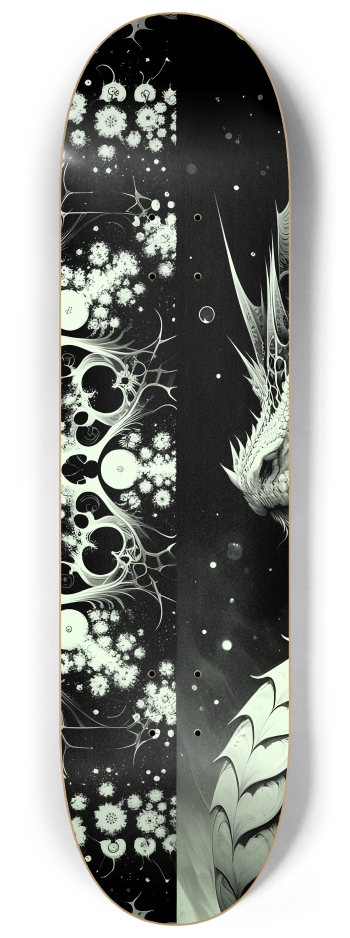 Fractal Coloring Page Dragon #1 #2 8-1/4 Skateboard Deck