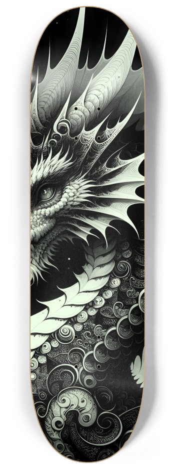 Fractal Coloring Page Dragon #1 #3