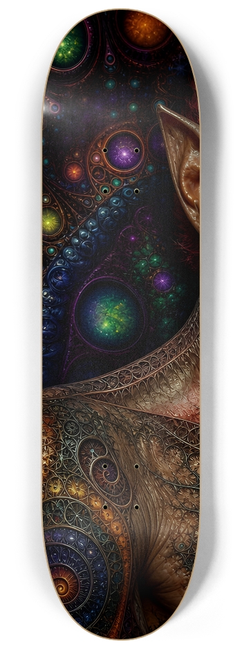 Psychedelic Fractal Redhead Elf #24 #1 8-1/4 Skateboard Deck
