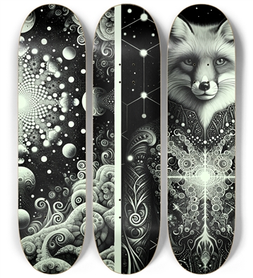 Fractal Coloring Page Fox #3