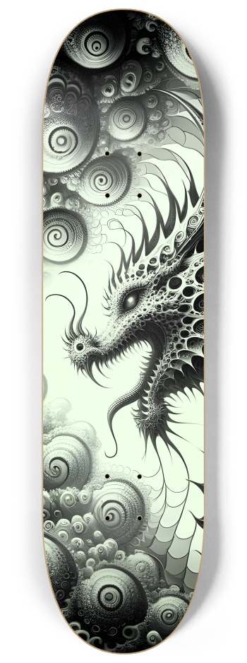 Fractal Coloring Page Dragon #9 #1