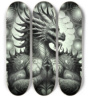 Fractal Coloring Page Dragon #18