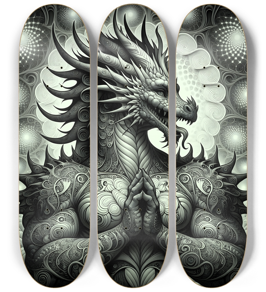 Fractal Coloring Page Dragon #18