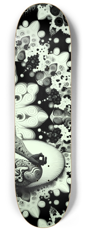Fractal Coloring Page Fox #29 #3 8-1/4 Skateboard Deck