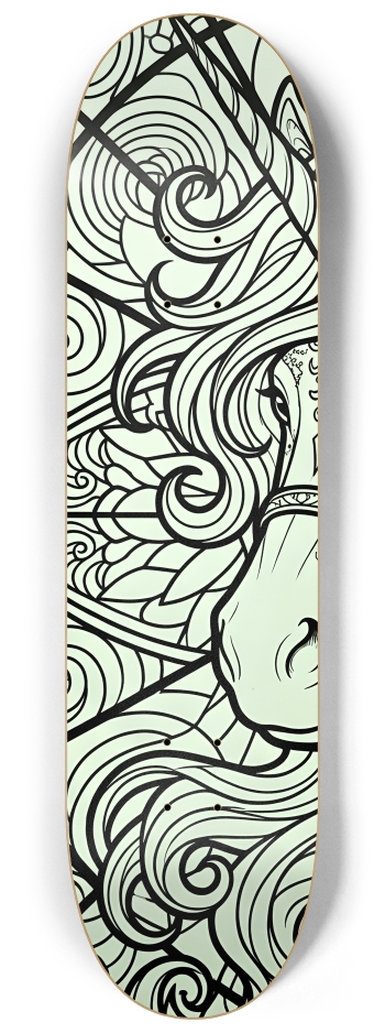 Fractal Unicorn #2 #1 8-1/4 Skateboard Deck