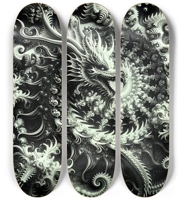 Fractal Coloring Page Dragon #16