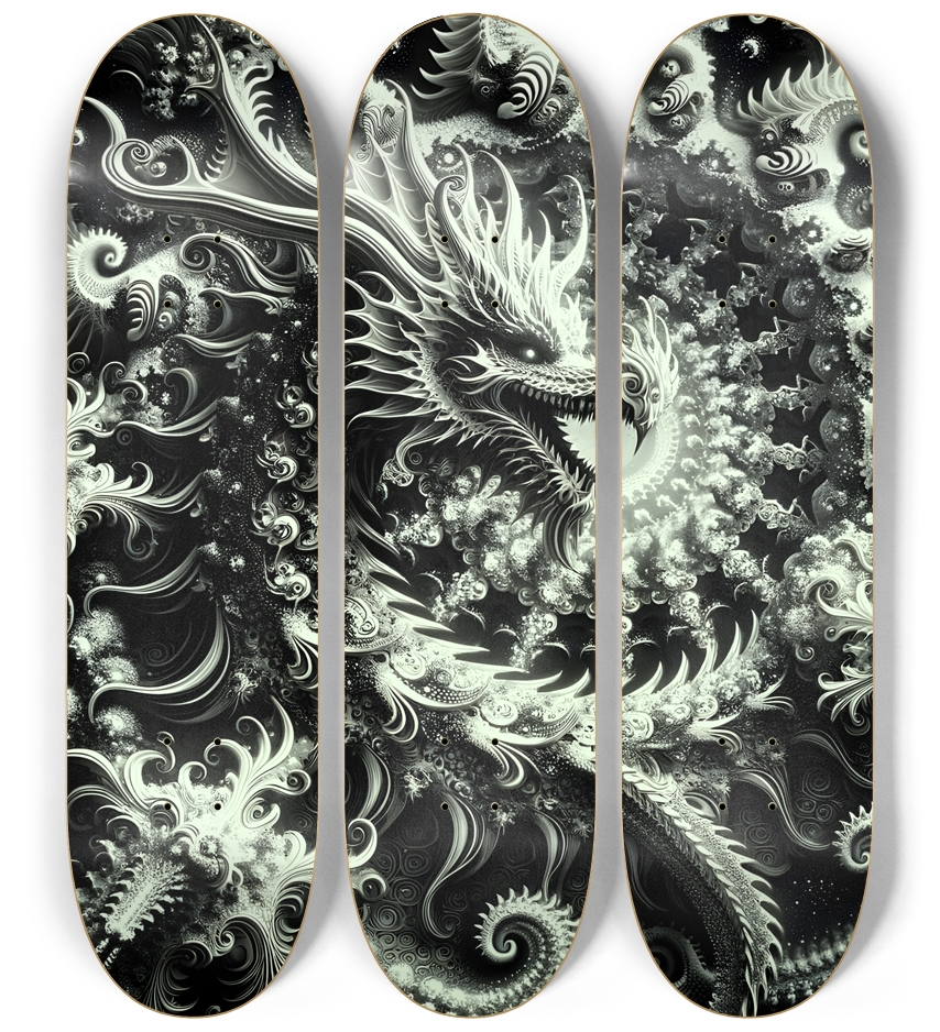 Fractal Coloring Page Dragon #16