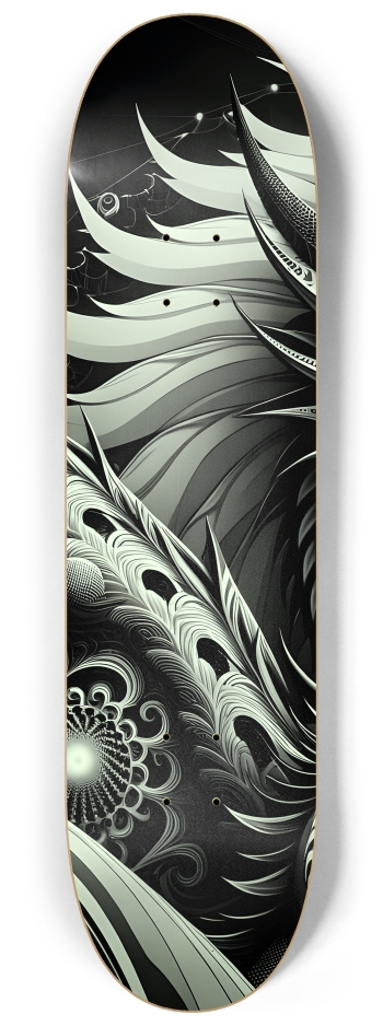 Fractal Coloring Page Dragon #14 #1 8-1/4 Skateboard Deck