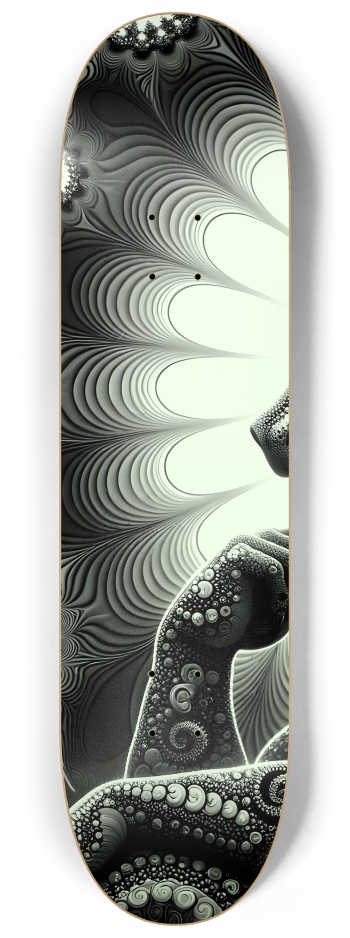 Fractal Coloring Page Dragon #22 #1 8-1/4 Skateboard Deck