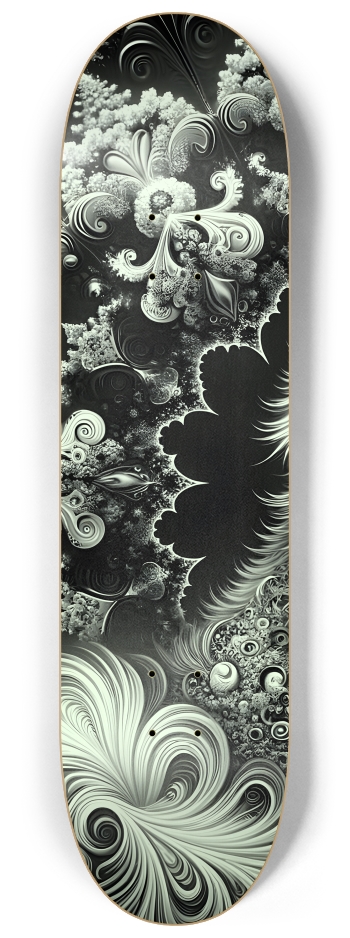 Fractal Coloring Page Fox #7 #1 8-1/4 Skateboard Deck