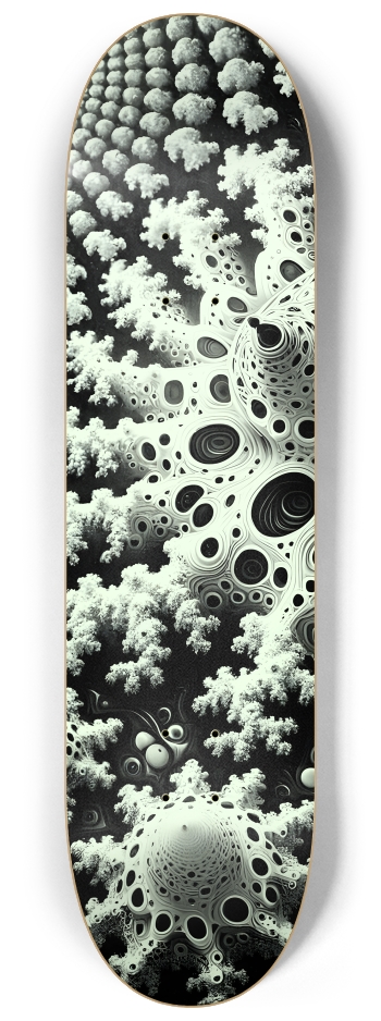 Spotted Fractal Blob #2 #1 8-1/4 Skateboard Deck