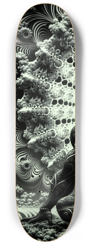 Fractal Coloring Page Dragon #17 #1 8-1/4 Skateboard Deck
