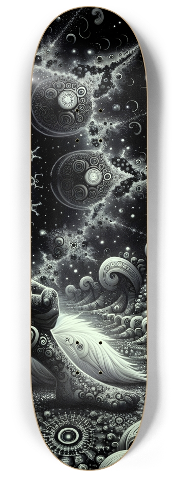 Fractal Coloring Page Fox #20 #3 8-1/4 Skateboard Deck