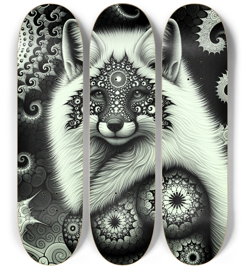 Fractal Coloring Page Fox #13