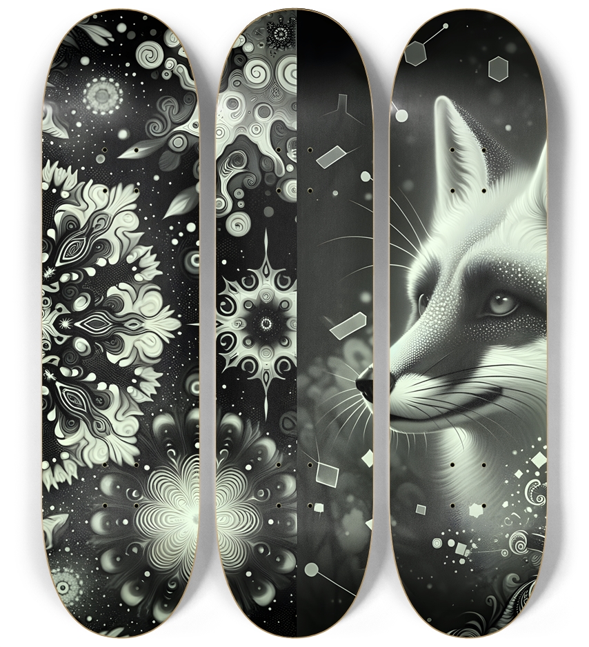 Fractal Coloring Page Fox #21
