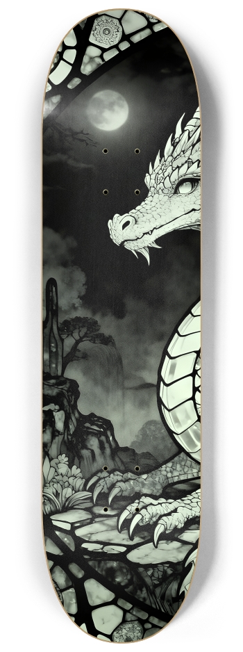 Fractal Coloring Page Dragon #26 #1 8-1/4 Skateboard Deck