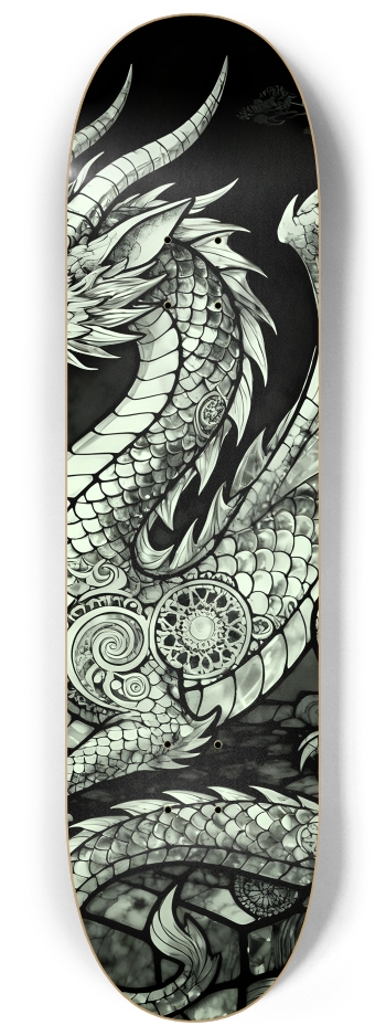 Fractal Coloring Page Dragon #26 #2 8-1/4 Skateboard Deck