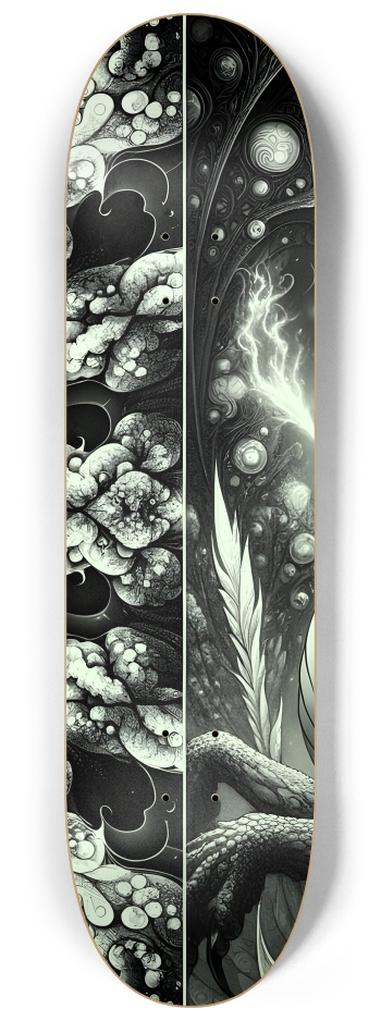 Fractal Coloring Page Dragon #20 #2 8-1/4 Skateboard Deck