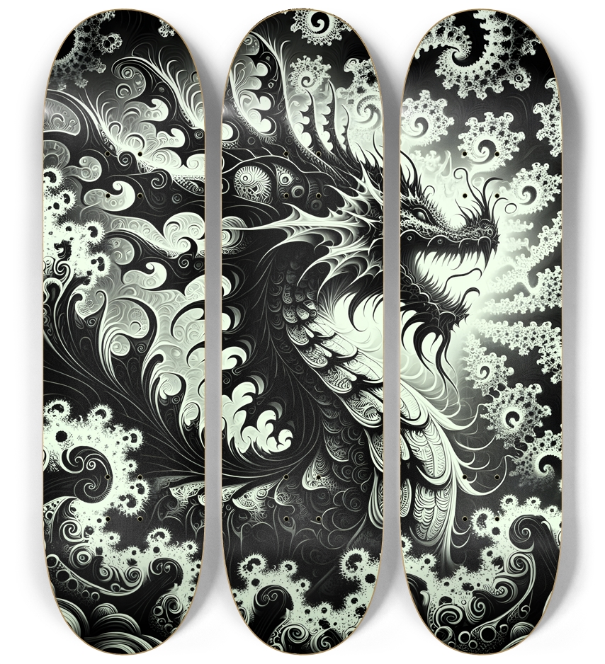 Fractal Coloring Page Dragon #11