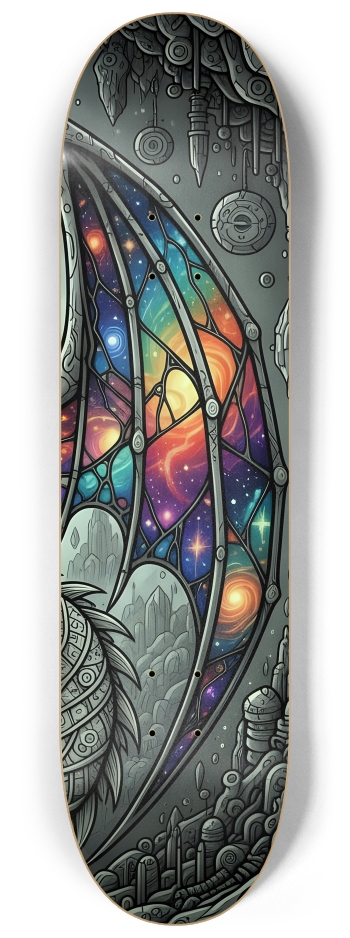 Fractal Coloring Page Dragon #8 #3 8-1/4 Skateboard Deck