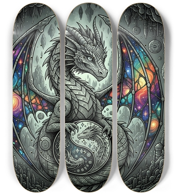 Fractal Coloring Page Dragon #8