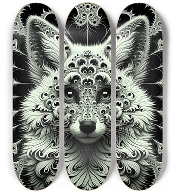 Fractal Coloring Page Fox #25