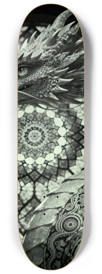 Fractal Coloring Page Dragon #15 #2 8-1/4 Skateboard Deck