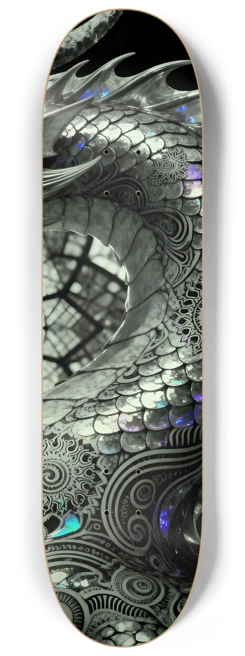 Fractal Coloring Page Dragon #15 #3 8-1/4 Skateboard Deck