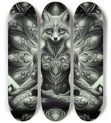 Fractal Coloring Page Fox #17