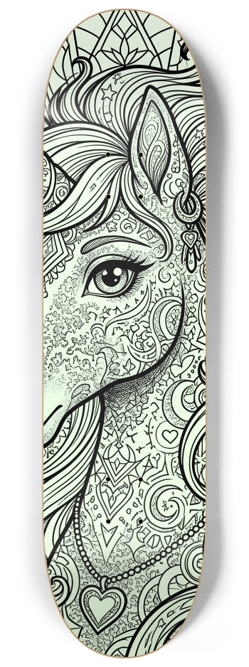 Fractal Unicorn #21 #2 8-1/4 Skateboard Deck