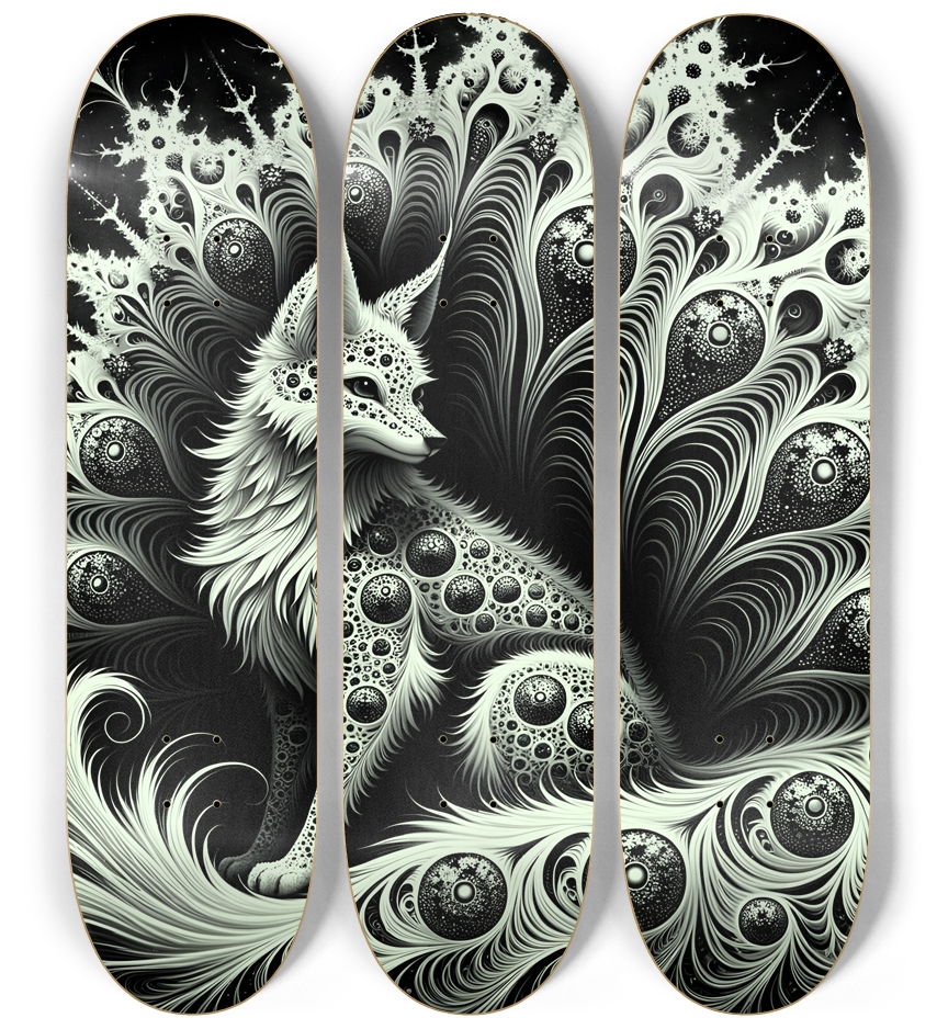 Fractal Coloring Page Fox #27