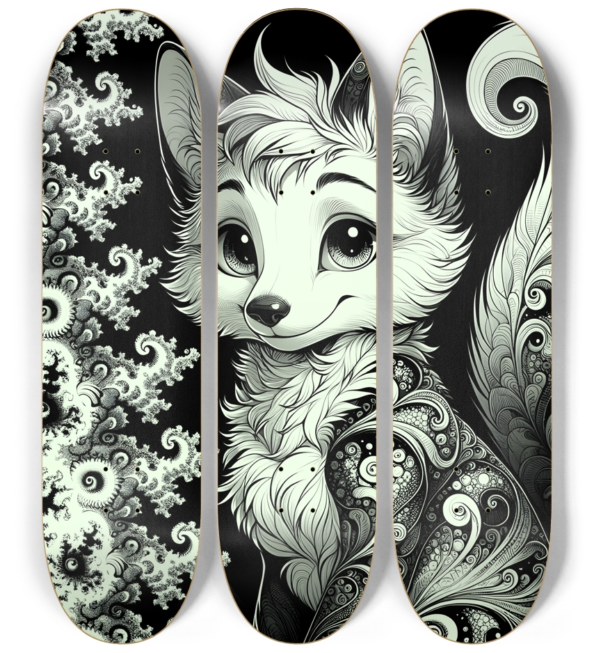 Fractal Coloring Page Fox #10