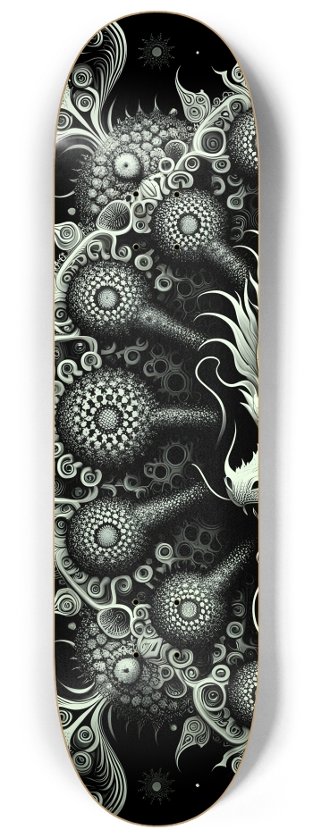Fractal Coloring Page Dragon #12 #1 8-1/4 Skateboard Deck