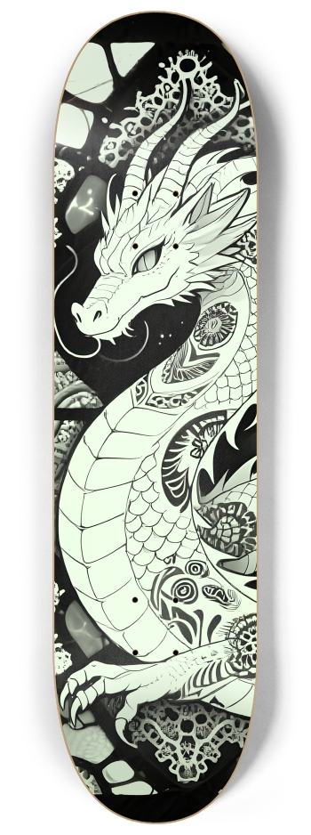 Fractal Coloring Page Dragon #10 #2 8-1/4 Skateboard Deck