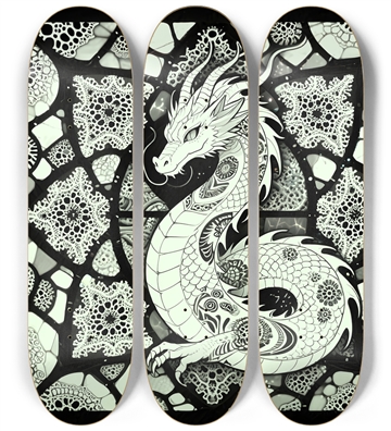 Fractal Coloring Page Dragon #10