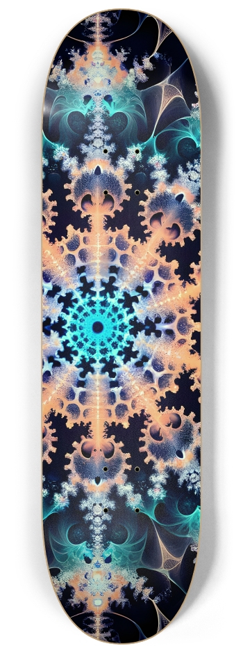 Fractal Coloring Page Fox #2 #1 8-1/4 Skateboard Deck