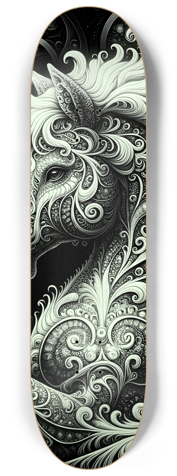 Fractal Unicorn #4 #2 8-1/4 Skateboard Deck
