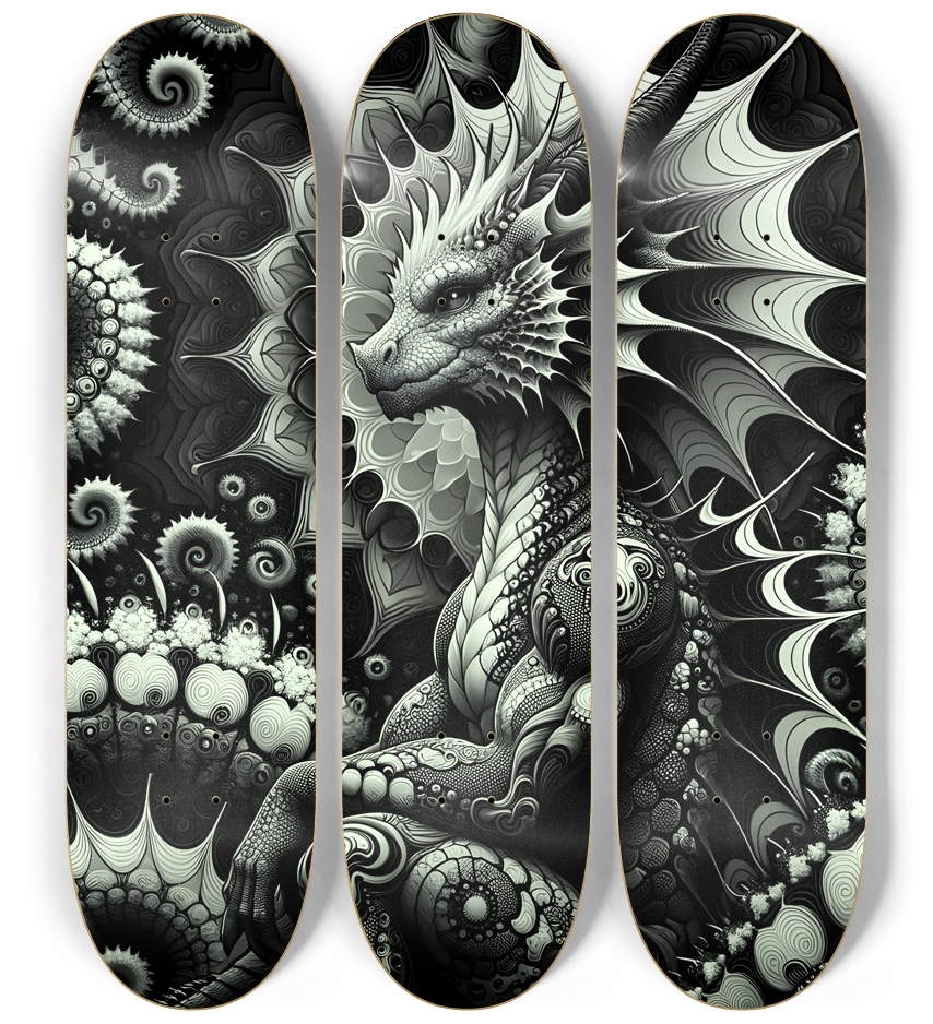 Fractal Coloring Page Dragon #25
