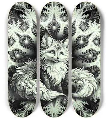 Fractal Coloring Page Fox #16