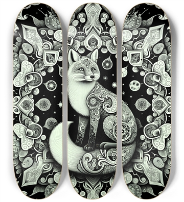 Fractal Coloring Page Fox #26