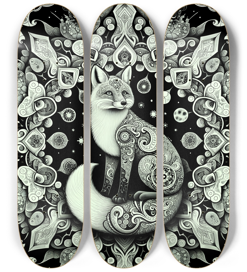 Fractal Coloring Page Fox #26