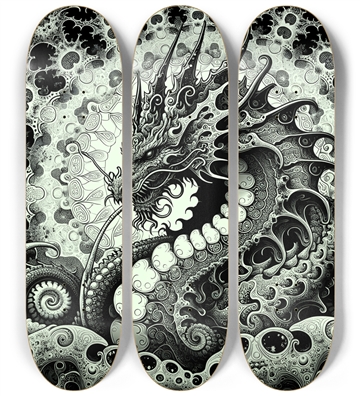 Fractal Coloring Page Dragon #29