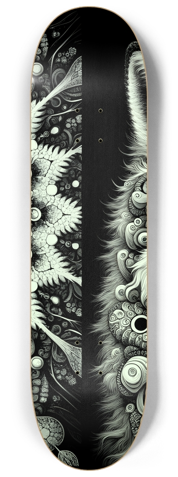 Fractal Coloring Page Fox #9 #2 8-1/4 Skateboard Deck