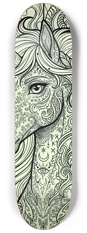 Fractal Unicorn #13 #2 8-1/4 Skateboard Deck