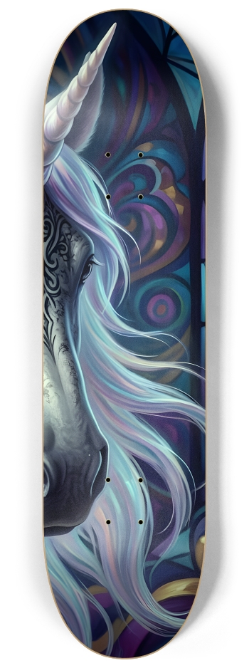 Fractal Unicorn #1 #3 8-1/4 Skateboard Deck