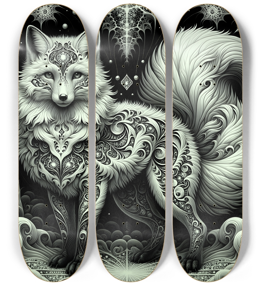 Fractal Coloring Page Fox #4
