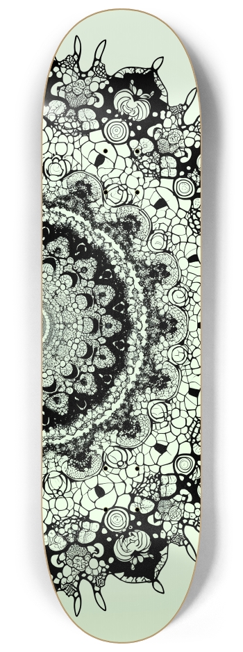 Fractal Coloring Page Dragon #19 #1 8-1/4 Skateboard Deck