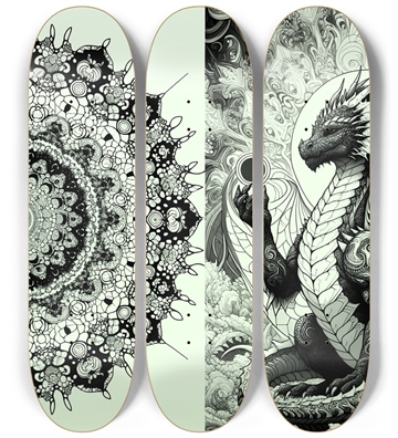 Fractal Coloring Page Dragon #19
