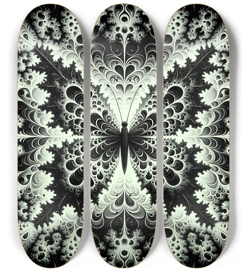 Fractal Anime Butterfly #16 3 Deck Wall Series